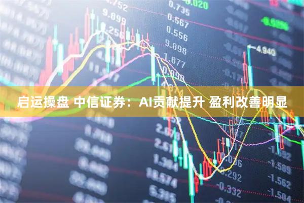 启运操盘 中信证券：AI贡献提升 盈利改善明显