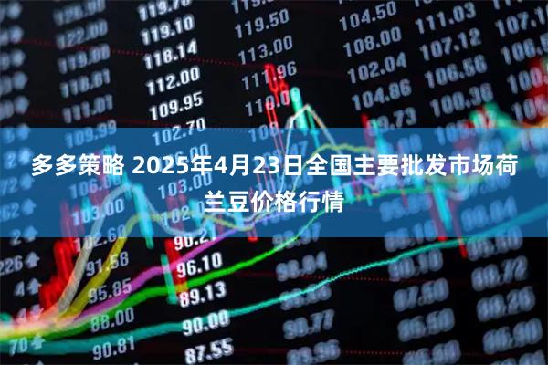 多多策略 2025年4月23日全国主要批发市场荷兰豆价格行情