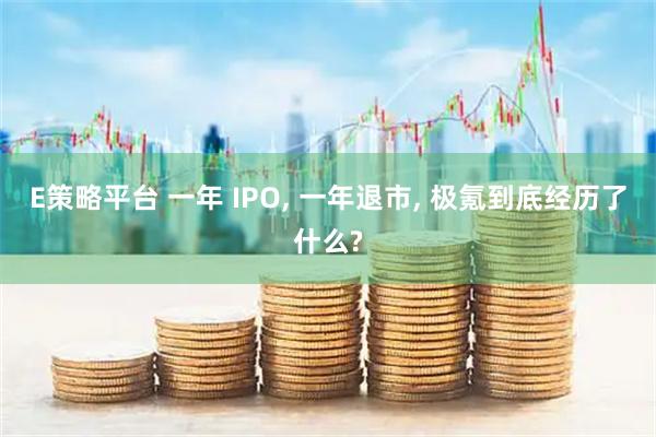E策略平台 一年 IPO, 一年退市, 极氪到底经历了什么?